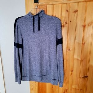 Blue athletic sweater